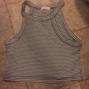 striped crop top